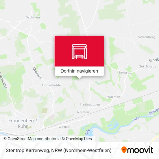 Stentrop Karrenweg Karte