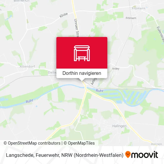 Langschede, Feuerwehr Karte