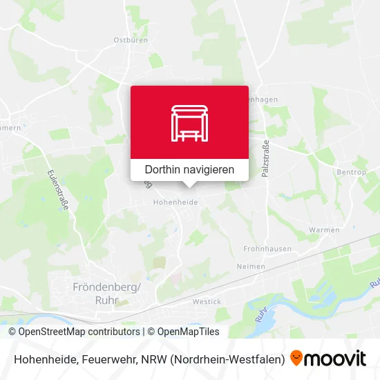 Hohenheide, Feuerwehr Karte