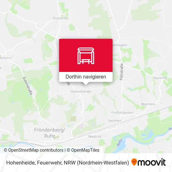 Hohenheide, Feuerwehr Karte