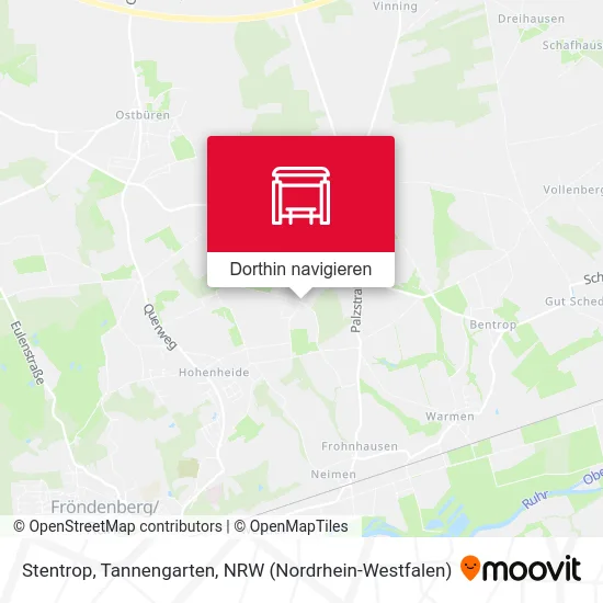 Stentrop, Tannengarten Karte