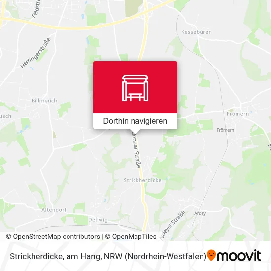 Strickherdicke, am Hang Karte