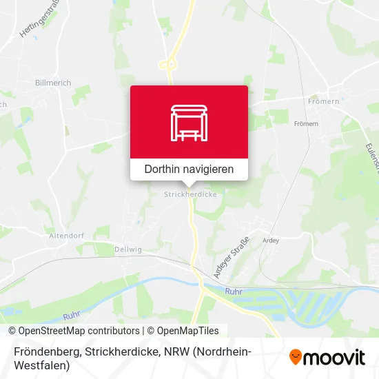 Fröndenberg, Strickherdicke Karte