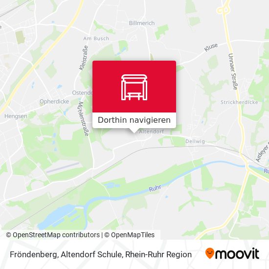 Fröndenberg, Altendorf Schule Karte