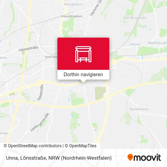 Unna, Lönsstraße Karte