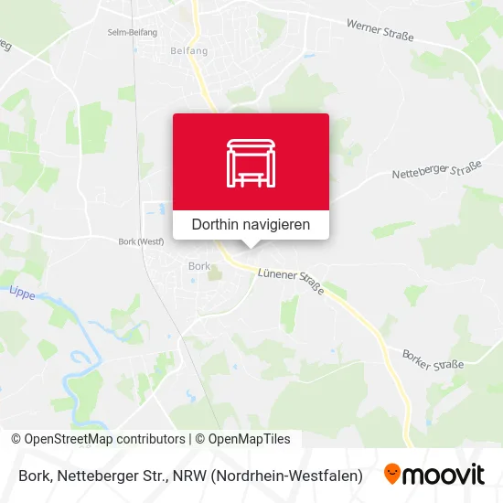 Bork, Netteberger Str. Karte