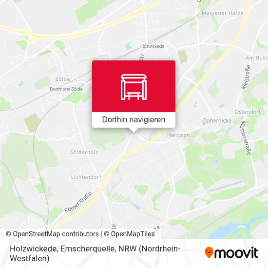 Holzwickede, Emscherquelle Karte