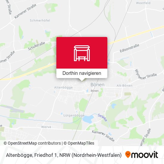 Altenbögge, Friedhof 1 Karte