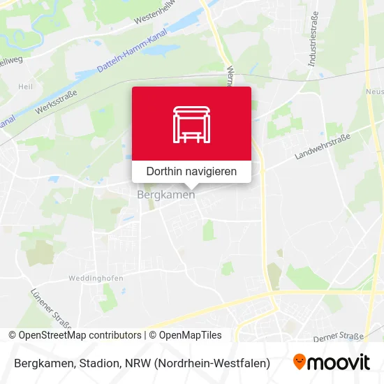 Bergkamen, Stadion Karte