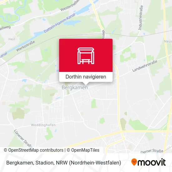 Bergkamen, Stadion Karte