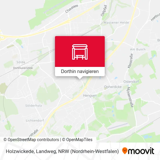 Holzwickede, Landweg Karte