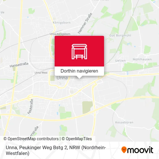 Unna, Peukinger Weg Bstg 2 Karte