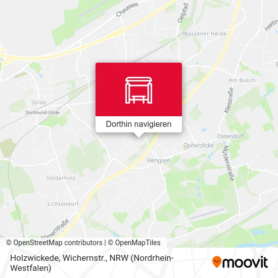 Holzwickede, Wichernstr. Karte