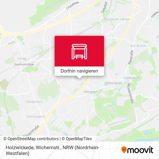 Holzwickede, Wichernstr. Karte