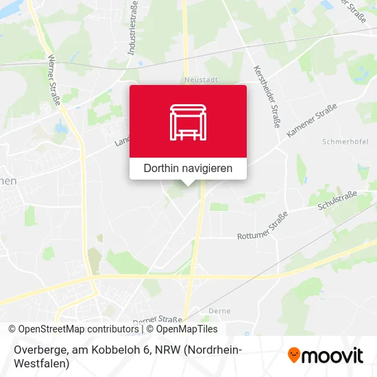 Overberge, am Kobbeloh 6 Karte