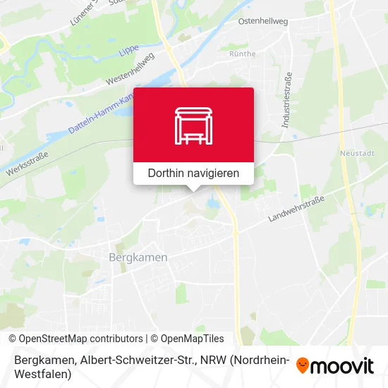 Bergkamen, Albert-Schweitzer-Str. Karte