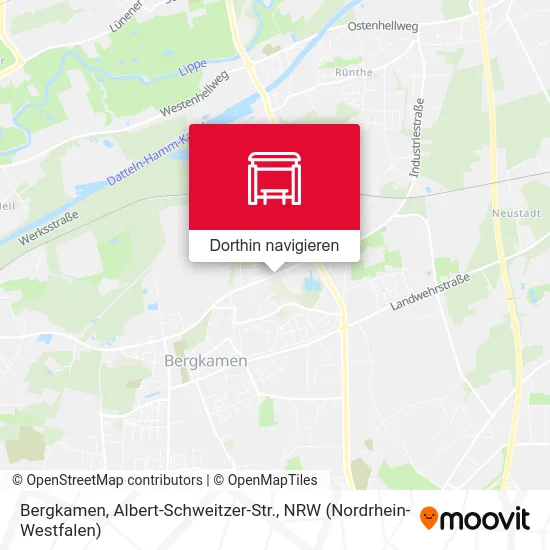 Bergkamen, Albert-Schweitzer-Str. Karte