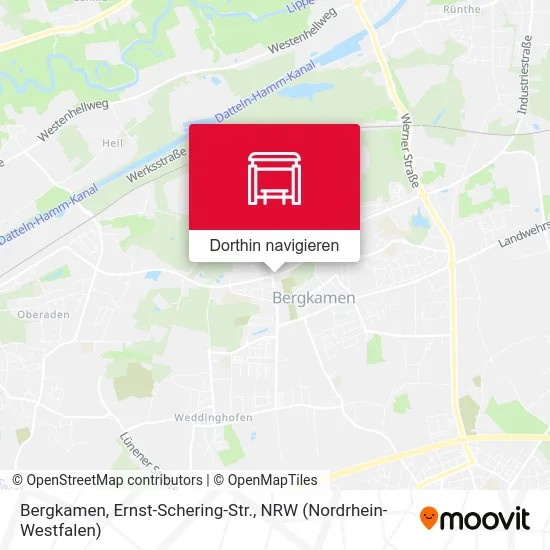 Bergkamen, Ernst-Schering-Str. Karte