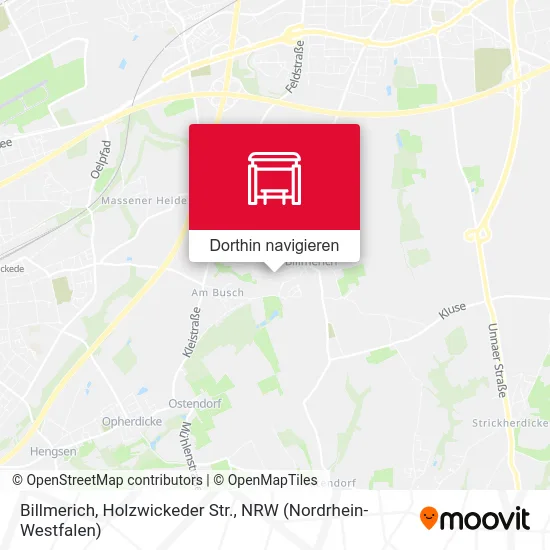 Billmerich, Holzwickeder Str. Karte