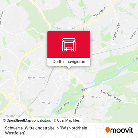 Schwerte, Wittekindstraße Karte