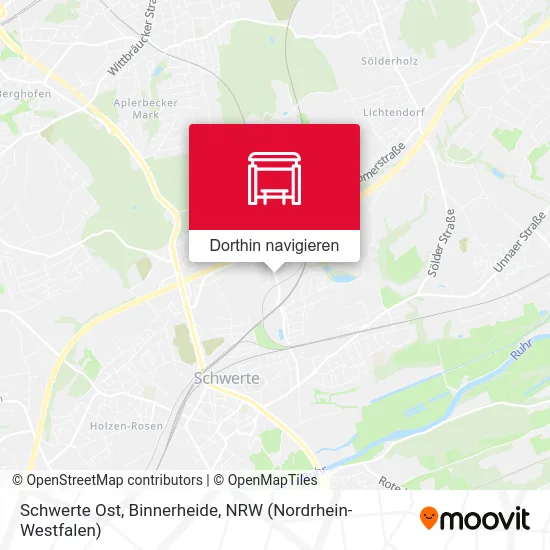 Schwerte Ost, Binnerheide Karte