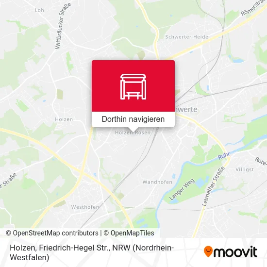 Holzen, Friedrich-Hegel Str. Karte