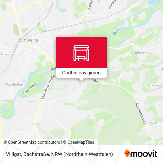 Villigst, Bachstraße Karte