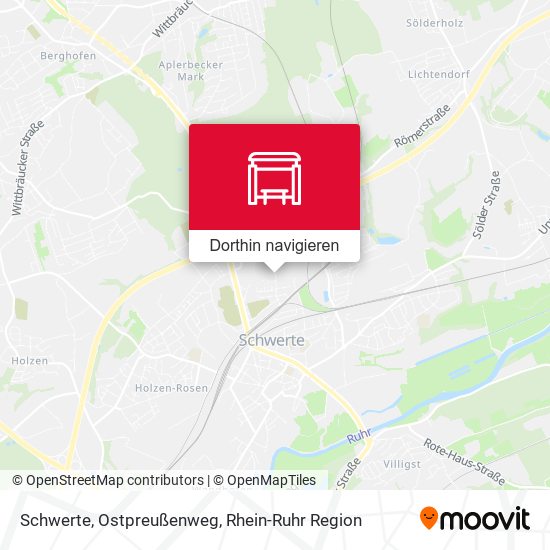 Schwerte, Ostpreußenweg Karte