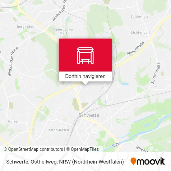 Schwerte, Osthellweg Karte