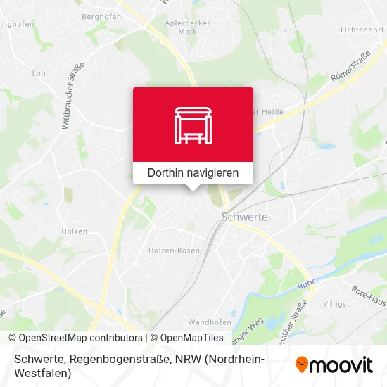 Schwerte, Regenbogenstraße Karte