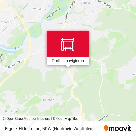 Ergste, Hiddemann Karte