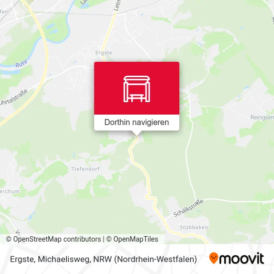 Ergste, Michaelisweg Karte