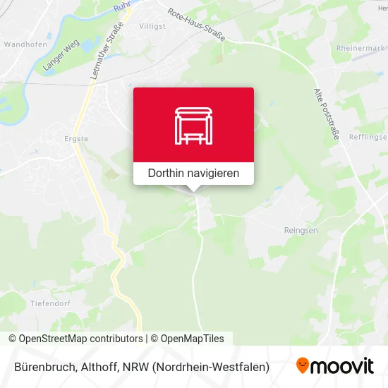 Bürenbruch, Althoff Karte