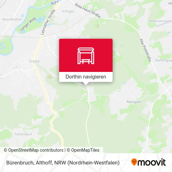 Bürenbruch, Althoff Karte