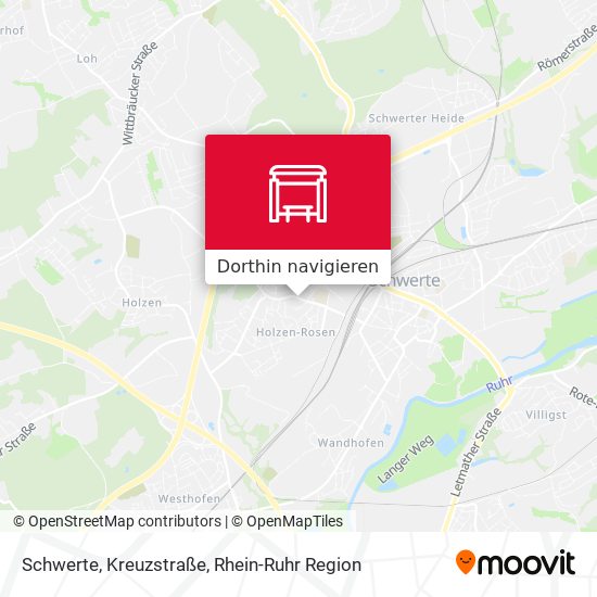 Schwerte, Kreuzstraße Karte