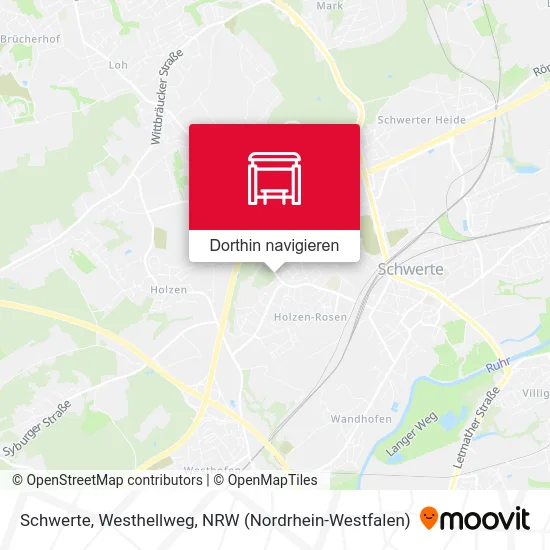 Schwerte, Westhellweg Karte