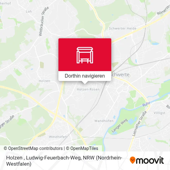 Holzen , Ludwig-Feuerbach-Weg Karte
