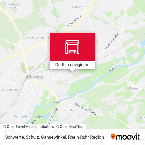 Schwerte, Schulz. Gänsewinkel Karte