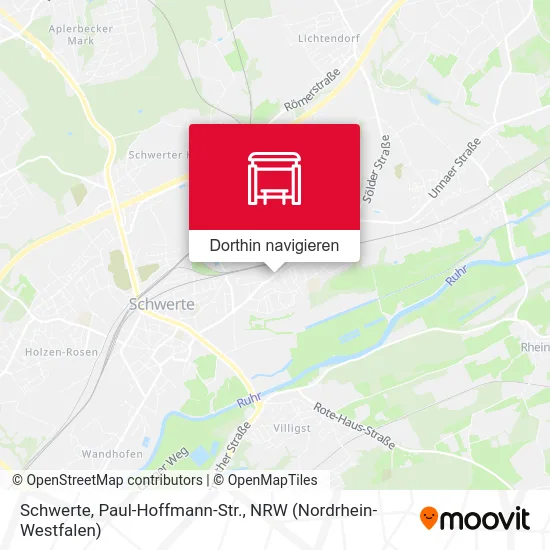 Schwerte, Paul-Hoffmann-Str. Karte