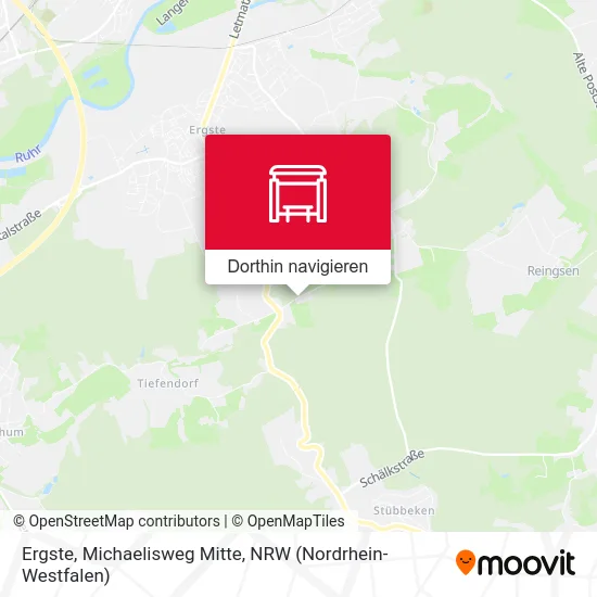 Ergste, Michaelisweg Mitte Karte