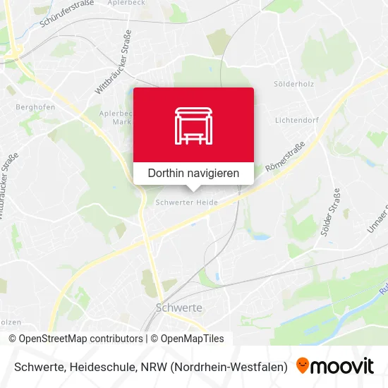 Schwerte, Heideschule Karte