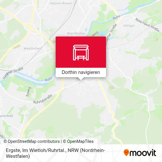 Ergste, Im Wietloh/Ruhrtal. Karte