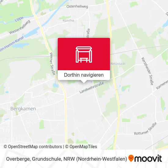 Overberge, Grundschule Karte