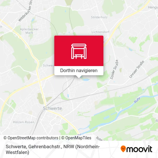 Schwerte, Gehrenbachstr. Karte