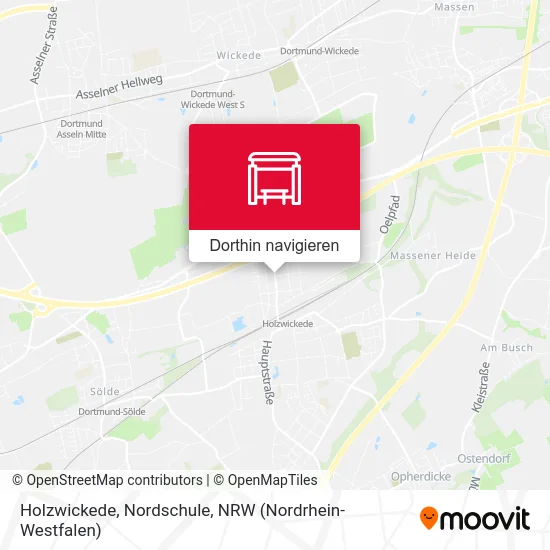 Holzwickede, Nordschule Karte