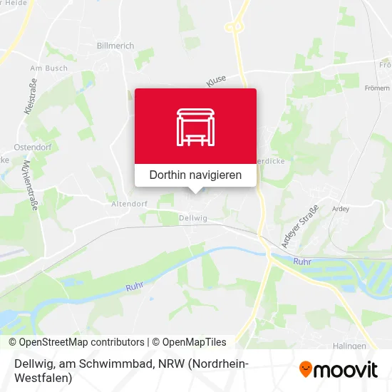 Dellwig, am Schwimmbad Karte