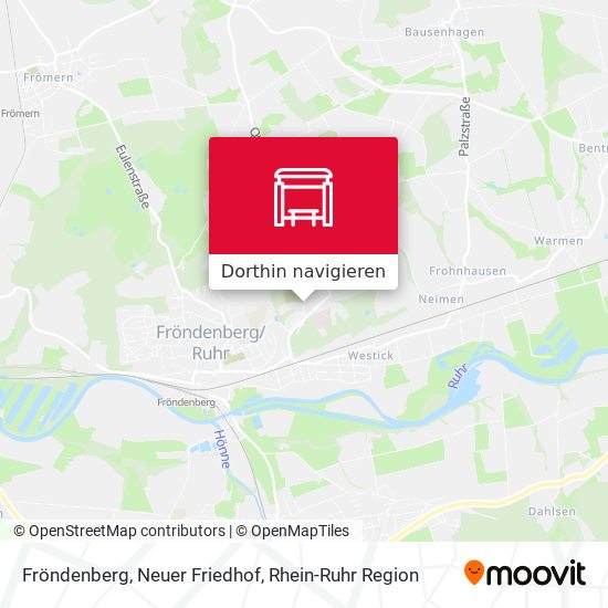 Fröndenberg, Neuer Friedhof Karte