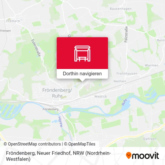 Fröndenberg, Neuer Friedhof Karte