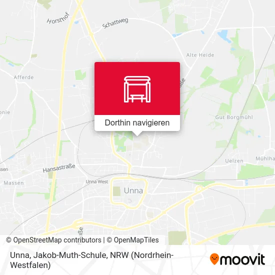 Unna, Jakob-Muth-Schule Karte