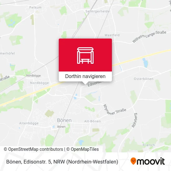 Bönen, Edisonstr. 5 Karte